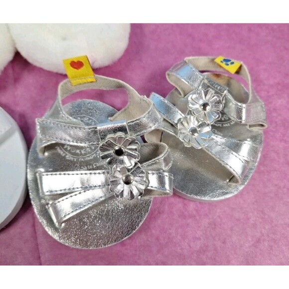 Lot of 5 Pair Build A Bear BAB Sandals Bunny Slippers Shoes For Your Stuffies - Picture 5 of 8